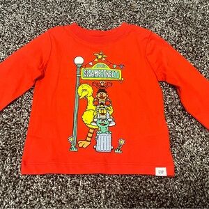 GAP Red Sesame Street Kids Shirt